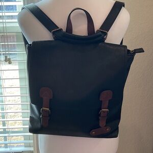 Stylish Black and Brown Backpack